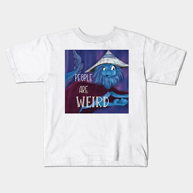 People are Weird - Sisu Kids T-Shirt by foxnwombatco 